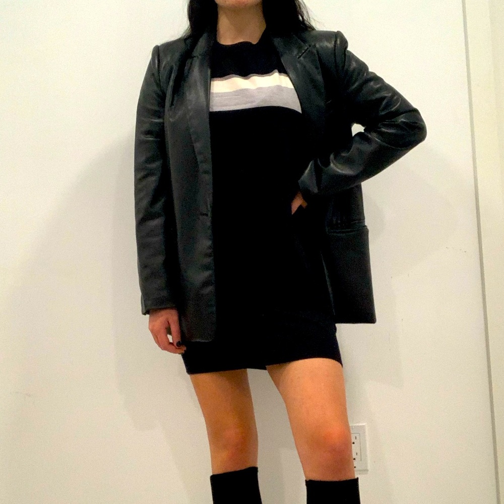 Oliver Bonas Black Long Sleeve Dress